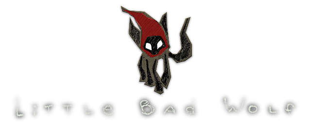 Little Bad Wolf logo and portfolio link